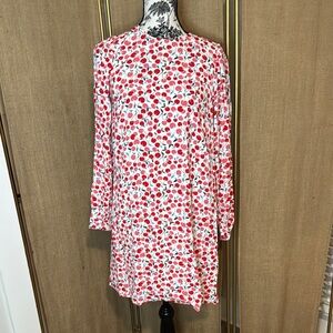 Vibrant Cherry Patterned Dress NWT M
